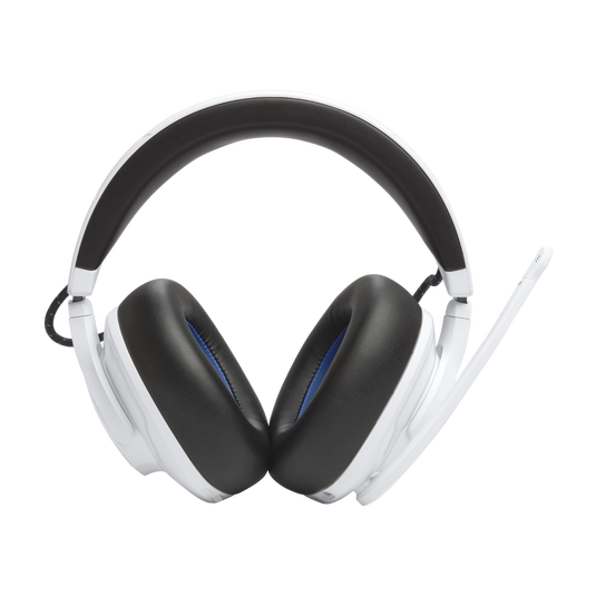 JBL Quantum 910P Console Wireless - White - Wireless over-ear console gaming headset with head tracking-enhanced, Active Noise Cancelling and Bluetooth - Front image number null